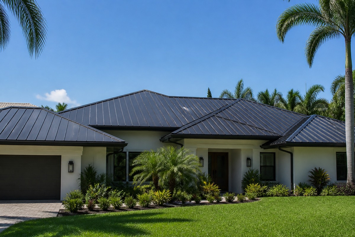 Metal roof in the heat in Pinellas Park